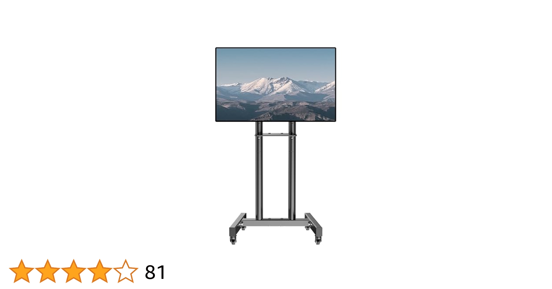 23~60インチテレビスタンド❤️移動式キャスター　棚付き　高さ調節　荷重40kg Amazon.co.jp: KKTONER モバイルテレビカート テレビスタンド